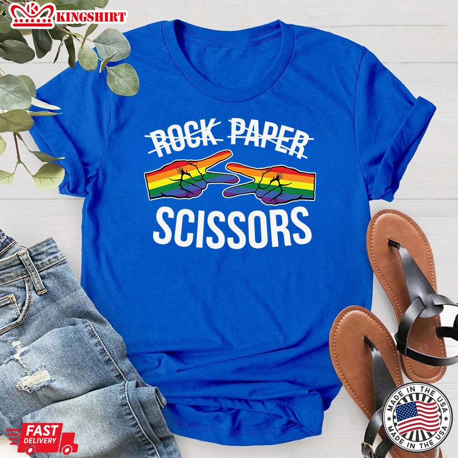 Rock Paper Scissors LGBT Pride T-Shirt