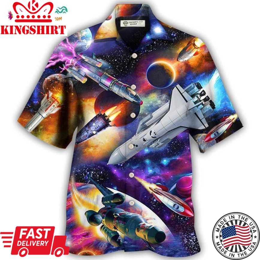 Rocket Style With Stunning Colors Hawaiian Shirt