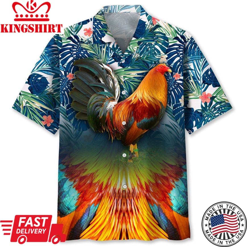 Rooster Trendy Hawaiian Shirt