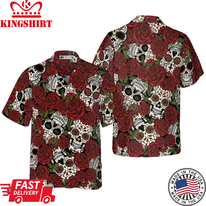 Rose Skull Mexico Hawaiian Shirt