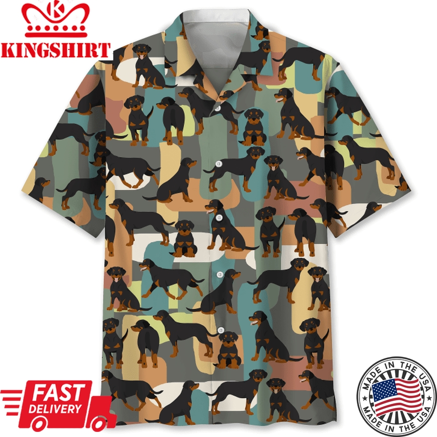 Rottweiler Funny Color Hawaii Shirt