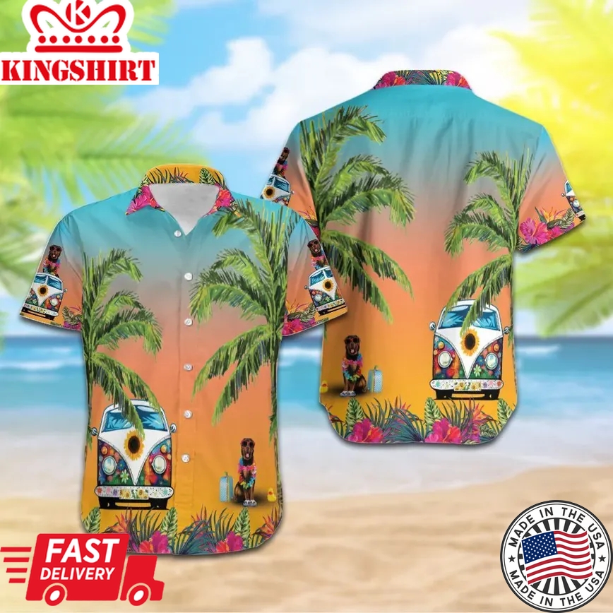 Rotweiller Trendy Hawaiian Shirt