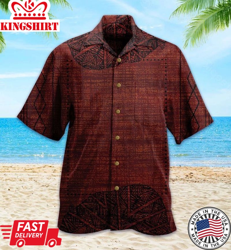 Rustic Bear Red Trendy Hawaiian Shirt 3D Summer Gifts