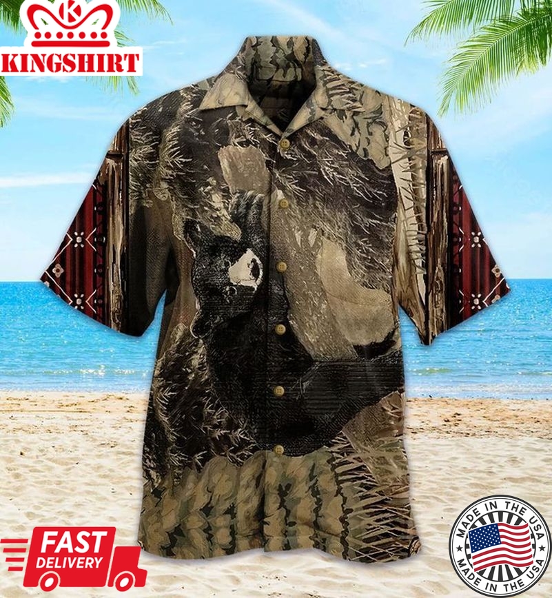 Rustic Lodge Pine Bear Trendy Hawaiian Shirt 3D Summer Gifts