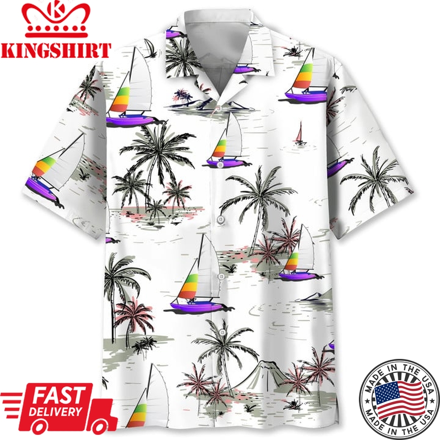 Sailing Coconut Hawaii Shirt: Nautical Adventures with Coconuts