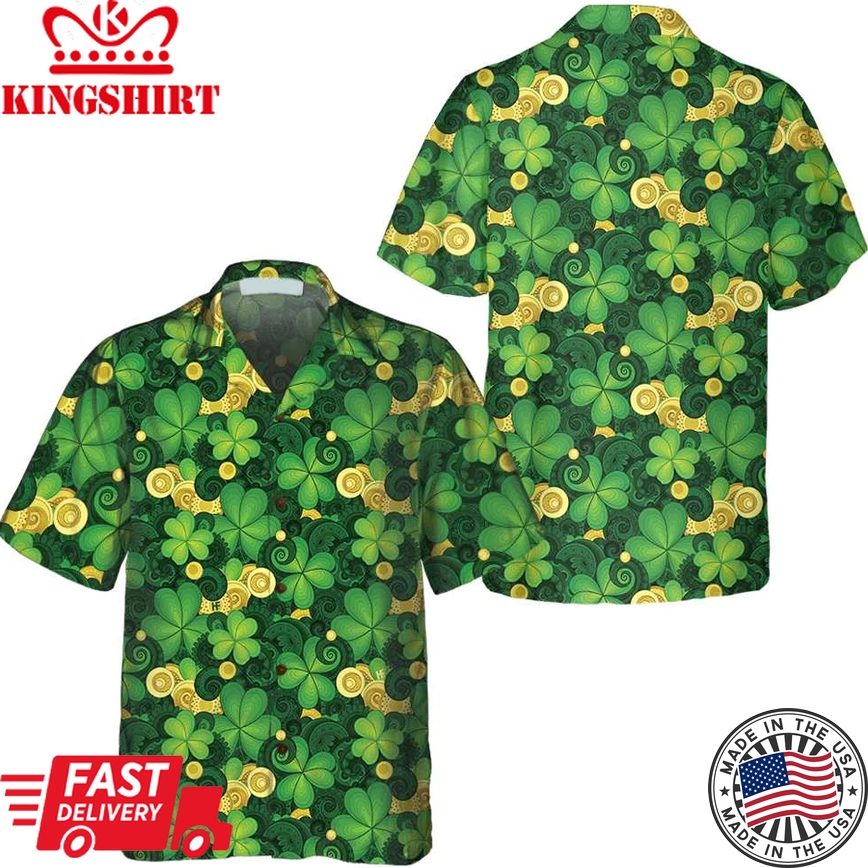 Saint Patrick's Day Trendy Hawaiian Shirt, St. Patrick's Day Shirt, Cool St Patrick's Day Gift