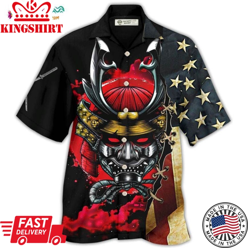 Samurai America Independence Day Hawaiian Shirt