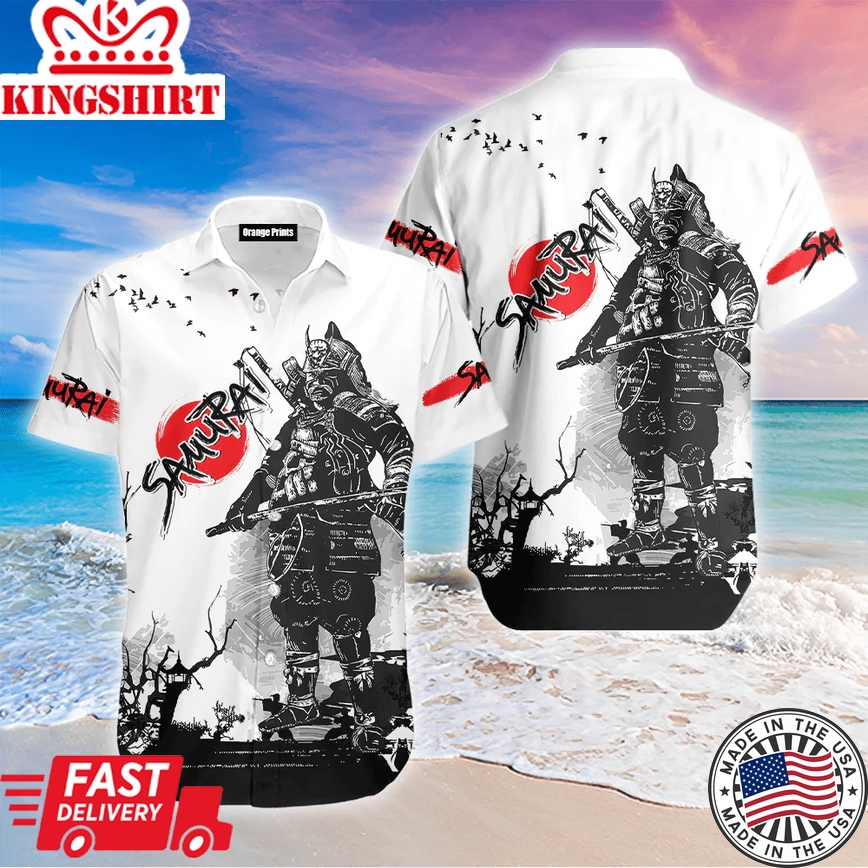 Samurai Art Trendy Hawaiian Shirt For