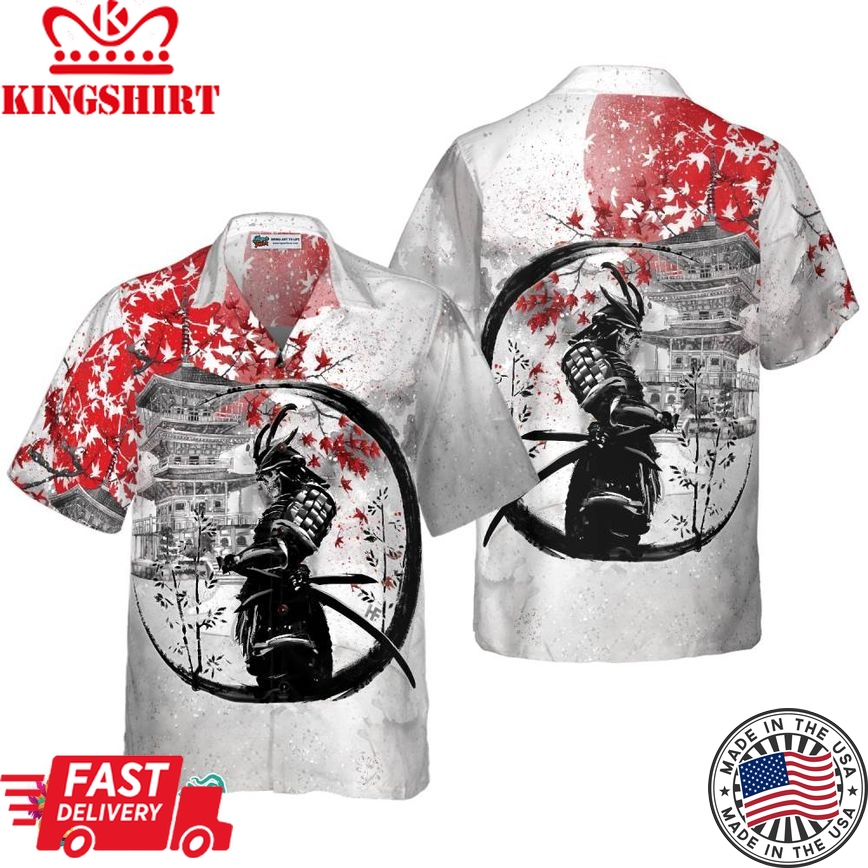 Samurai Skull Warrior Hawaiian Shirt