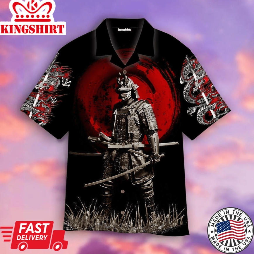 Samurai Tattoo Trendy Hawaiian Shirt For