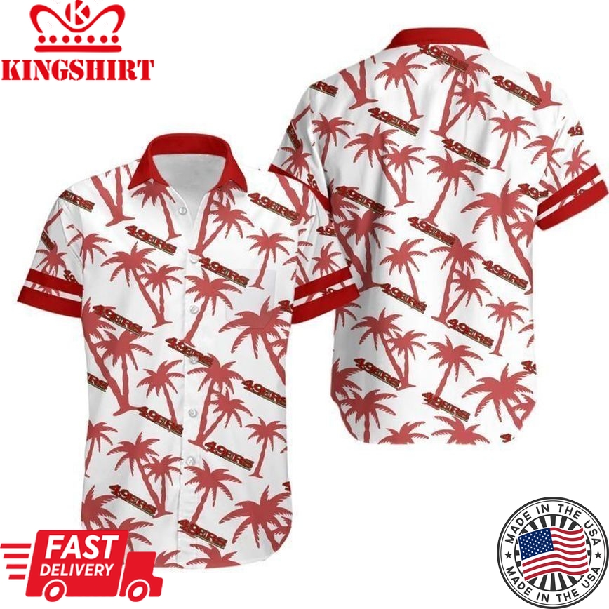 San Francisco 49Ers Coconut Tree NFL Gift For Fan Hawaii Shirt And Shorts Summer Collection