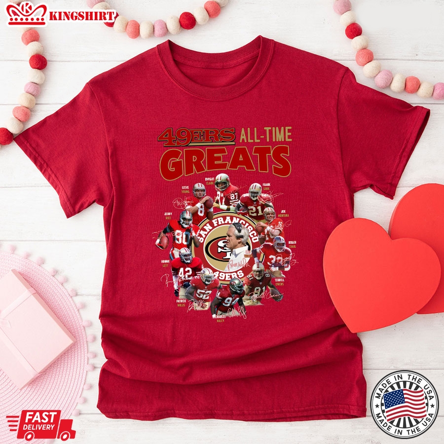 San Francisco 49ers Members All-Time Greats T-Shirt