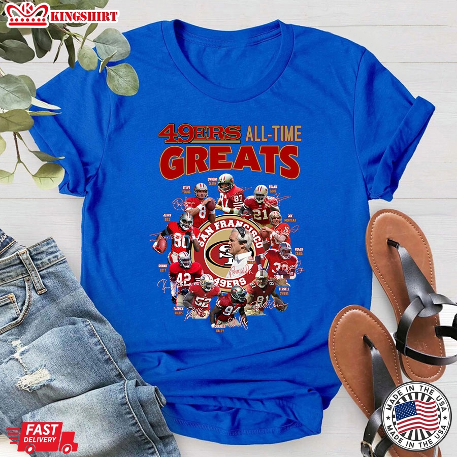 San Francisco 49ers Members All-Time Greats T-Shirt