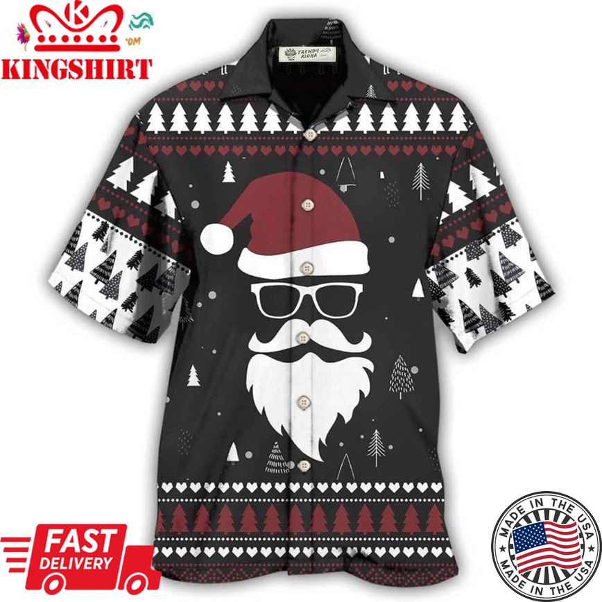 Santa Claus Up On The Rooftop Click Click Click Hawaiian Shirt