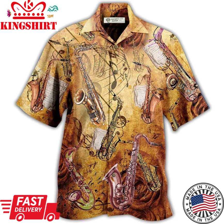 Saxophone Music Love It With Classic Style Hawaiian Shirt