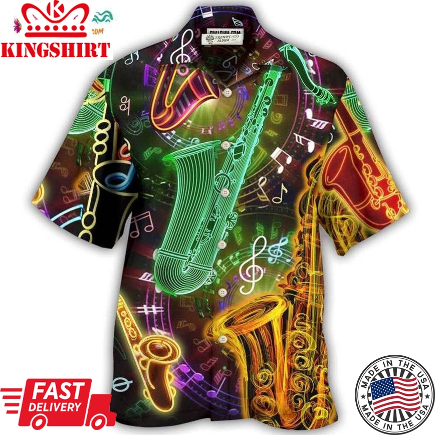 Saxophone Music Love Life Hobby Style Hawaiian Shirt