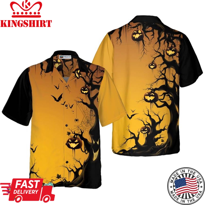 Scary Halloween Tree Hawaiian Shirt