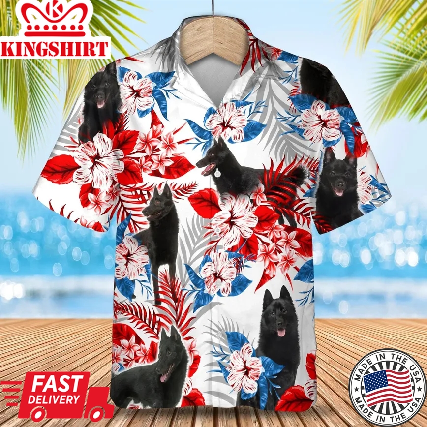 Schipperke Trendy Hawaiian Shirt Summer Aloha Shirt, Trendy Hawaiian Shirt For Men And Women