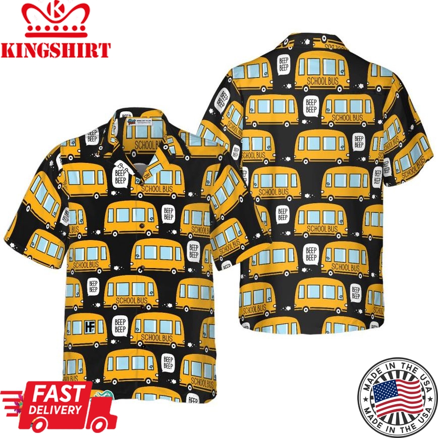 School Bus Driver Hawaiian Shirt