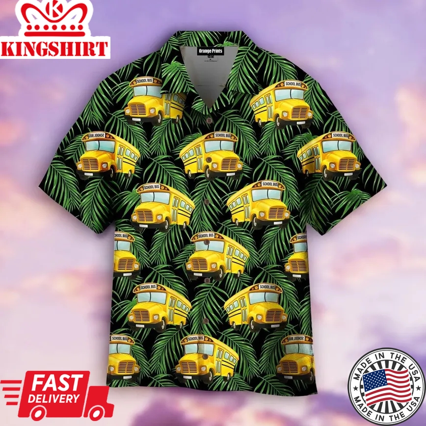 School Bus Driver Trendy Hawaiian Shirt For