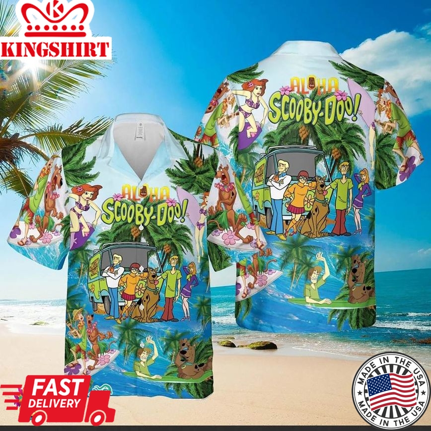 Scooby-Doo Aloha Shirt For Summer - Perfect For Fans Of The Classic Animated Series