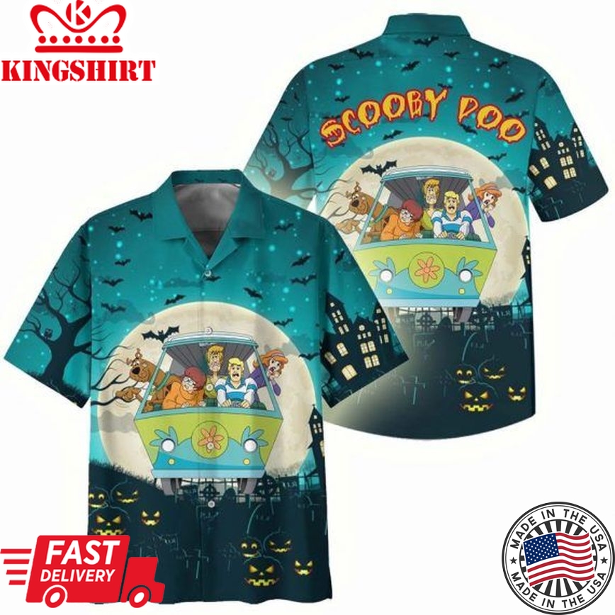 Scooby-Doo Hawaiian Shirt Scooby Poo Scary Halloween Hawaii Shirt Amazing Scooby-Doo Aloha Shirt