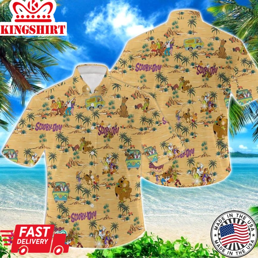 Scooby-Doo Tropical Summer Holiday Beach Shirt - Fun And Festive For The Whole Family