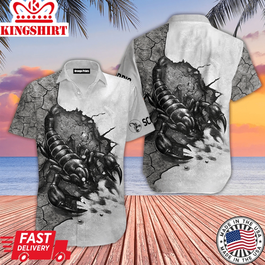 Scorpio Tattoo Trendy Hawaiian Shirt For