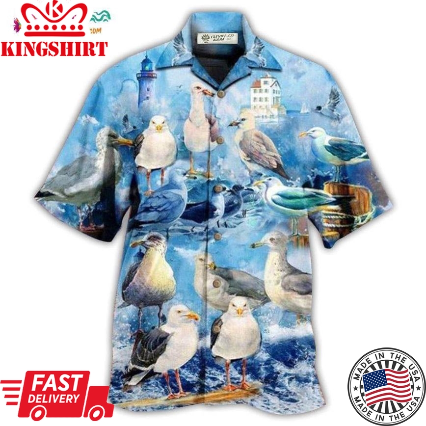 Seagull Bird Stop It Now Hawaiian Shirt