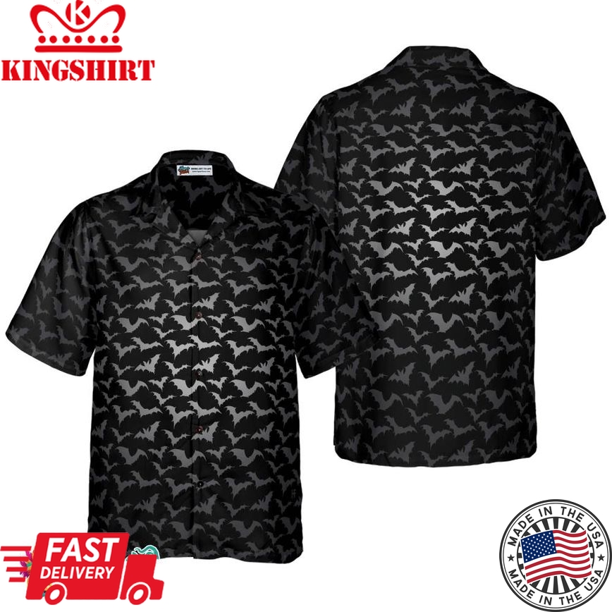 Seamless Bat Goth Hawaiian Shirt