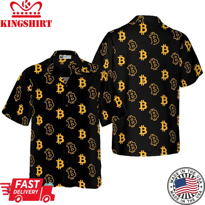 Seamless Bitcoin Hawaiian Shirt