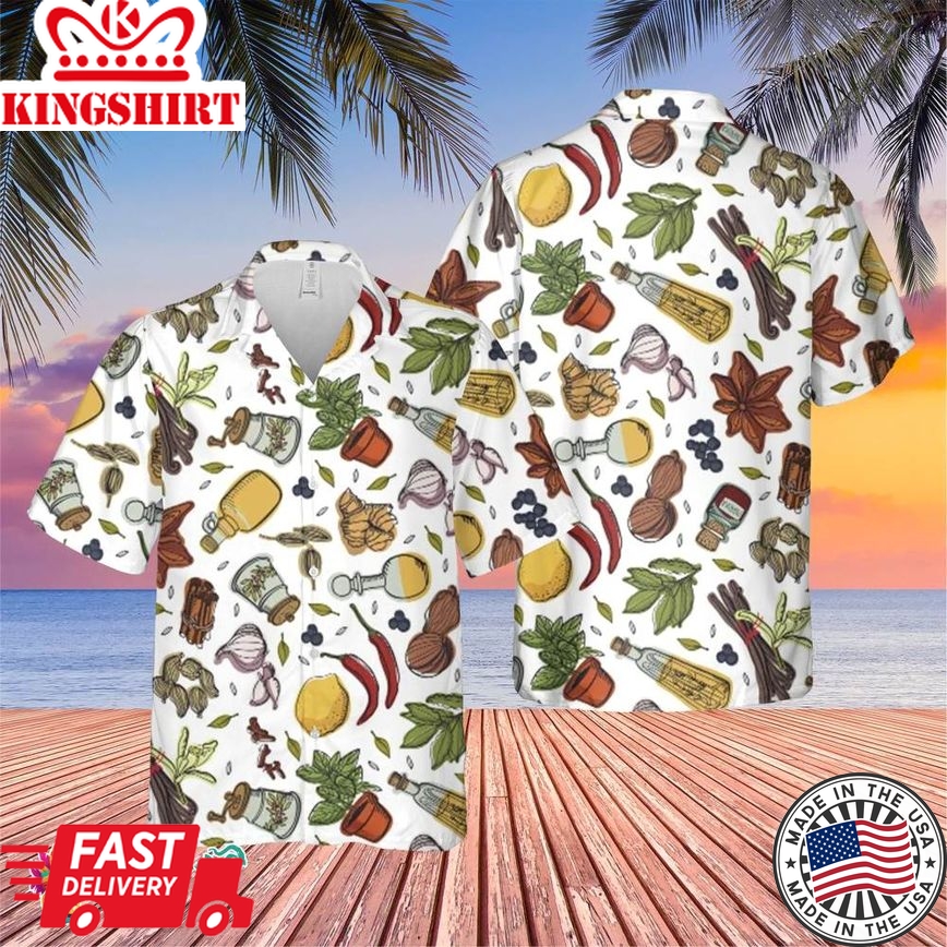 Seasoning Kitchen Seasoning Template Trending Hawaiian Shirt, Summer Vacation Hawaiian Shirt