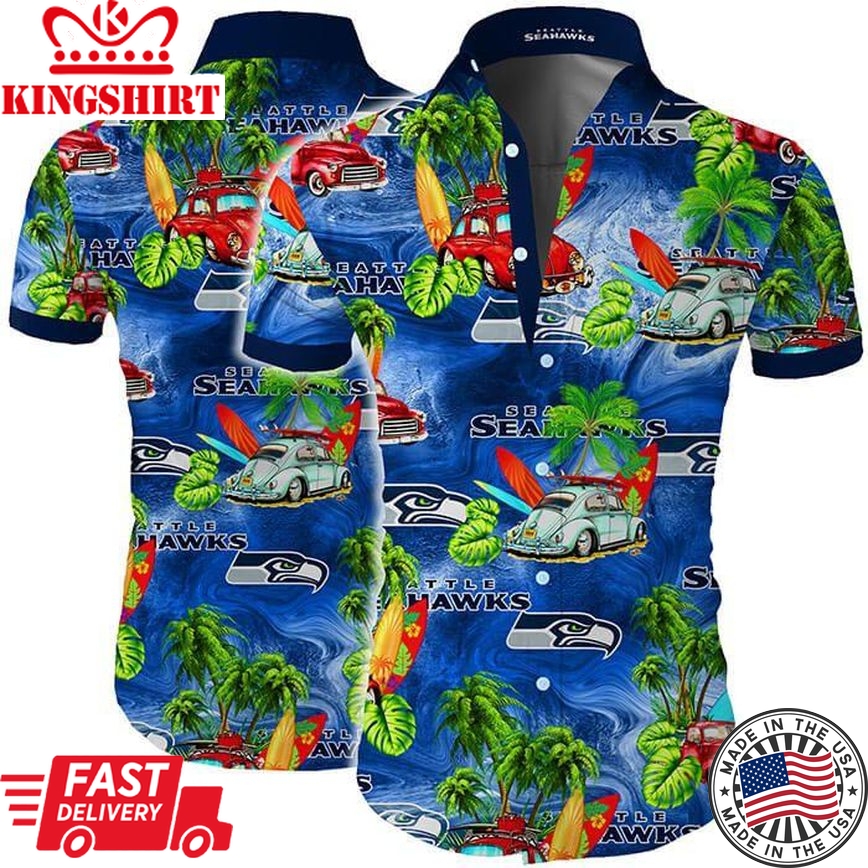 Seattle Seahawks Hawaiian Shirt For Big Fans