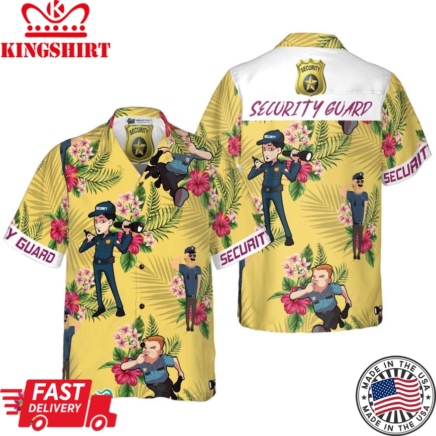 Security Guard Hawaiian Shirt