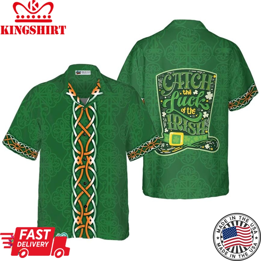 Shamrock And Green Hat Ireland Hawaiian Shirt