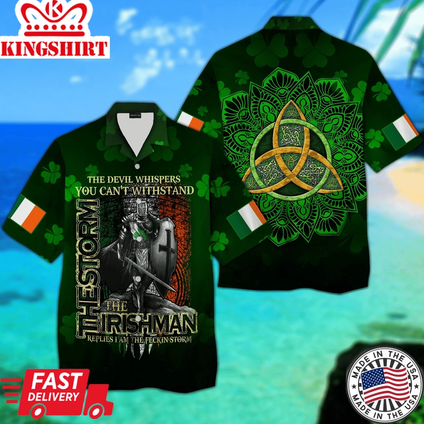 Shamrock Paradise: Irish St. Theme Hawaiian Shirt