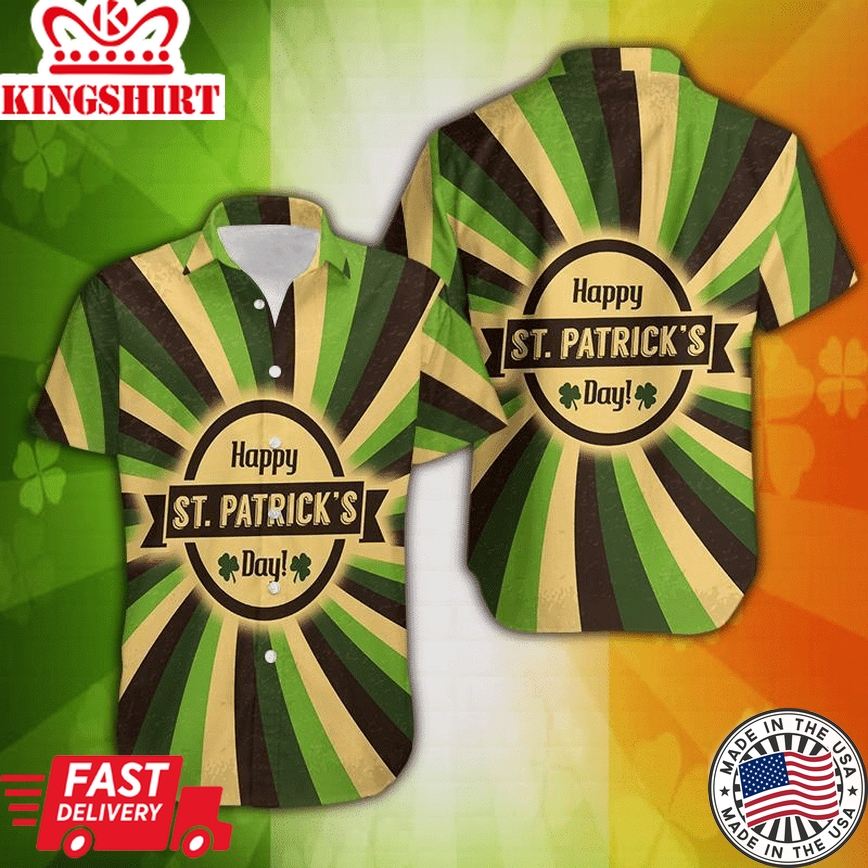 Shamrock Serenade: Irish Saint Patrick's Day Beach Shirt