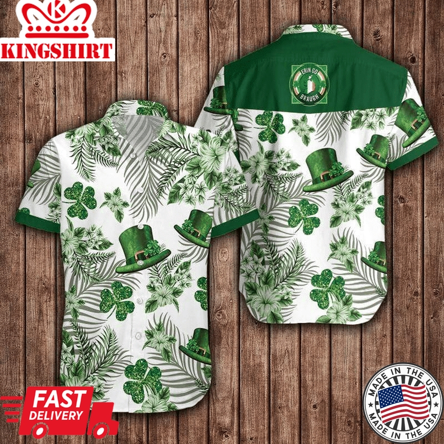 Shamrock Shores: Irish Saint Patrick's Day Hawaiian Shirt