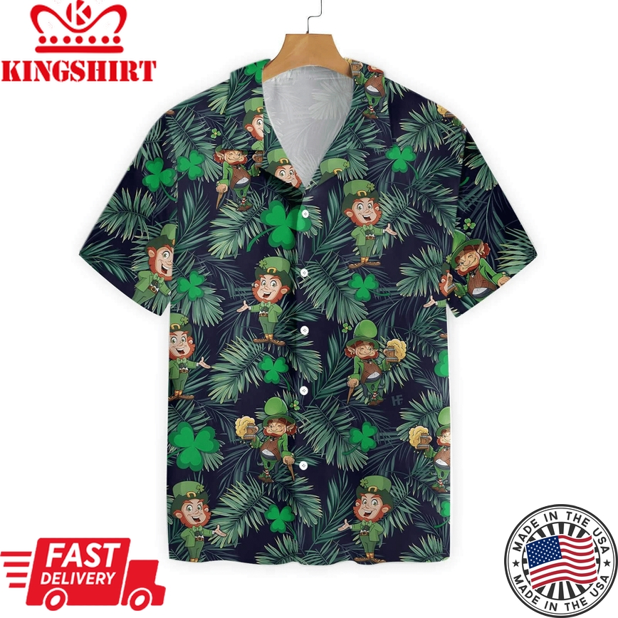 Shamrock Tropicana: Saint Patrick's Day Hawaiian Shirt