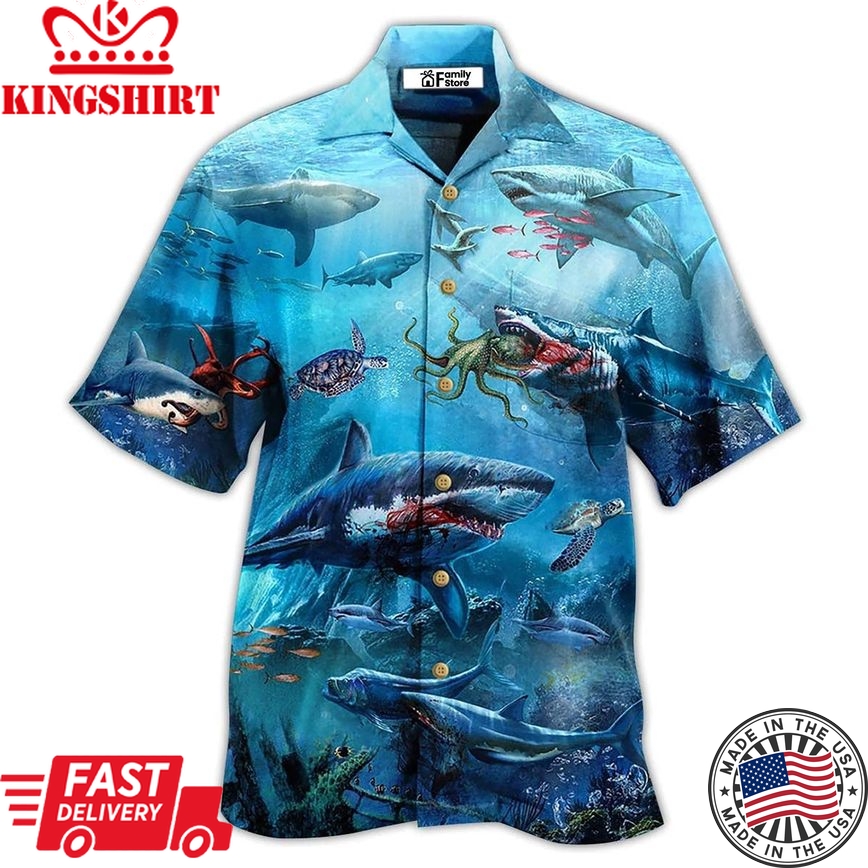 Shark Assassin Style Hawaiian Shirt