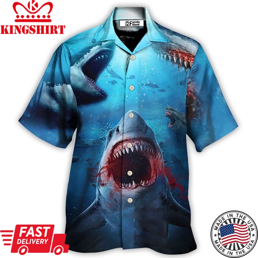 Shark Bites You In The Red Sea Hawaiian Shirt