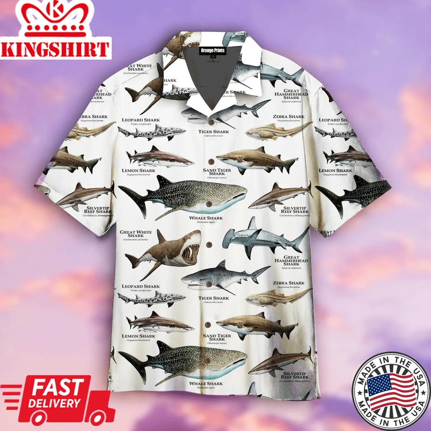 Shark Of The World Trendy Hawaiian Shirt For