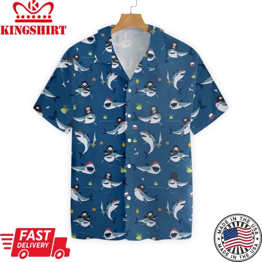 Shark Pirates Hawaiian Shirt