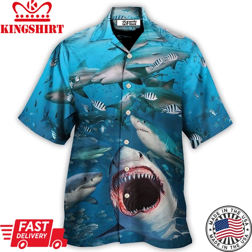 Shark That Hunt In Packs Hawaiian Shirt