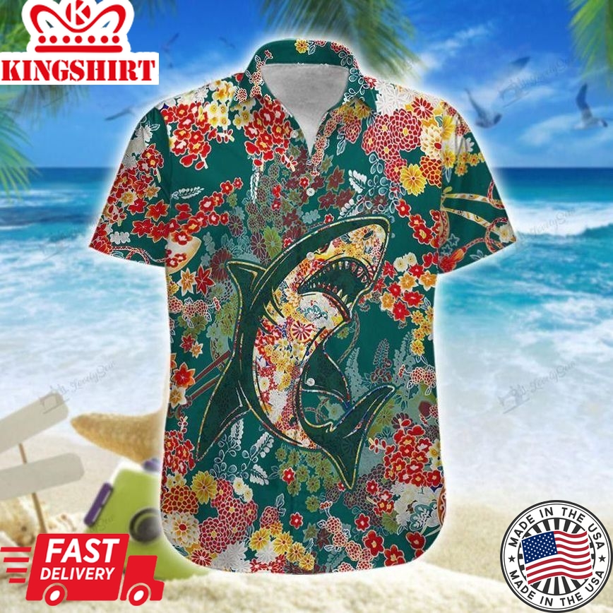 Shark Trendy Hawaiian Shirt