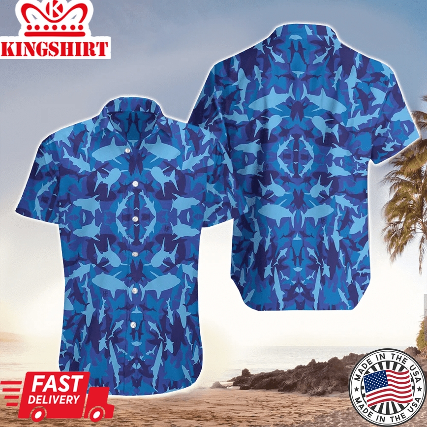 Shark Trendy Hawaiian Shirt For, Aloha Shirt For Shark Lover