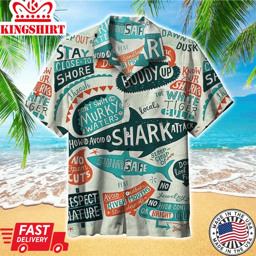 Shark Trendy Hawaiian Shirt For Men And Women, Shark Lover Gifts