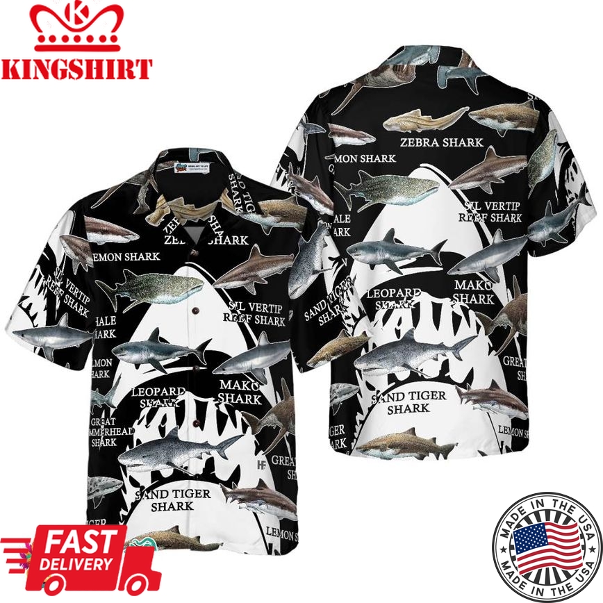 Sharks Of The World Hawaiian Shirt