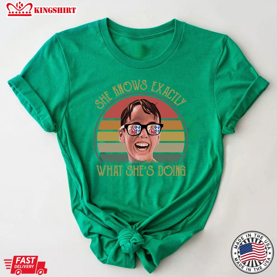 She Knows Exactly What She's Doing Wendy Peffercorn T-Shirt