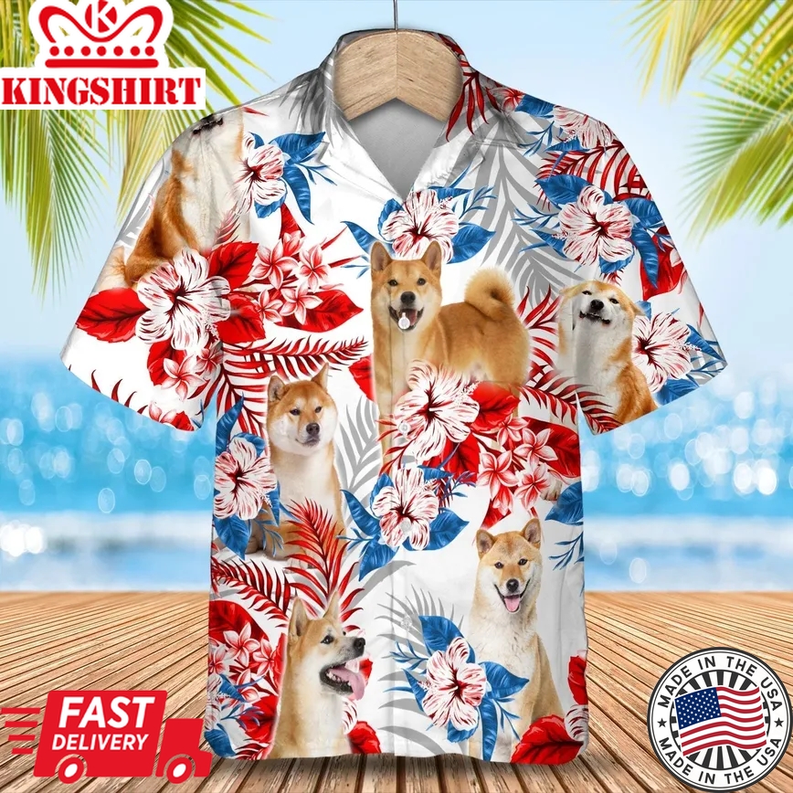 Shiba Inu Trendy Hawaiian Shirt Gift For Summer, Summer Aloha Shirt, Trendy Hawaiian Shirt For Men And Women